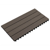 Płytka Tarasowa 6 pcs Ciemny brąz 60 x 30 cm