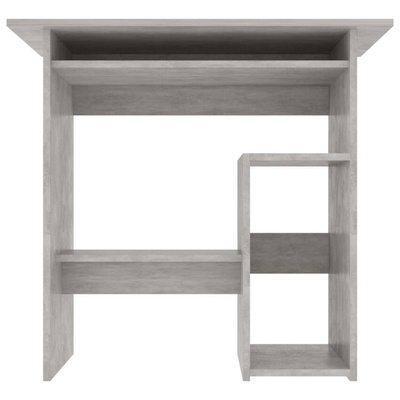 vidaXL Biurko, betonowa szarość, 80x45x74 cm, materiał drewnopochodny