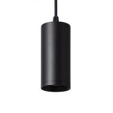 Czarny Zwis Lampa Wisząca tuba GU10 Abruzzo Echo