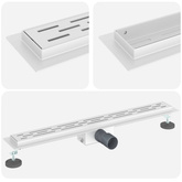 Odwodnienie prysznicowe z designem linii Srebrny 70 cm