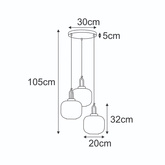 Lampa wisząca K-5892 z serii DIOP