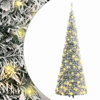 Sztuczna choinka typu pop-up, ośnieżona, 50 LED, 120 cm