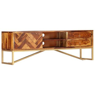 vidaXL Szafka pod TV, 140x30x45 cm, lite drewno sheesham model standard