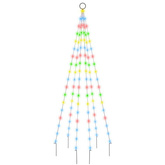 vidaXL Choinka do montażu na maszcie, 108 kolorowych diod LED, 180 cm