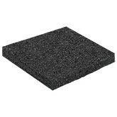 Pad Patio z Granulatem Gumowym Czarny 9 x 9 x 0,8 cm Guma