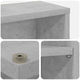 Kabinet na płyty CD Betonowy szary 60 x 17 x 92 cm