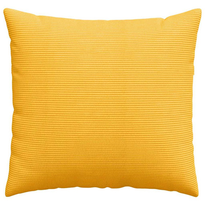 Poduszki na sofę 2 pcs Jasnożółty 45 x 45 cm Tkanina sztruksowa
