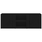vidaXL Szafka pod TV, czarna, 100x31,5x35 cm, materiał drewnopochodny