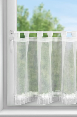 Firana Mary biała 150x60