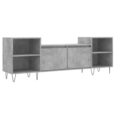 vidaXL Szafka pod TV, szarość betonu, 160x35x55 cm