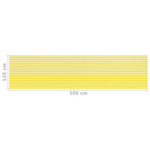 Parawan balkonowy, żółto-biały, 120x500 cm, HDPE