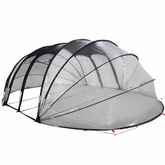 Namiot basenowy przezroczysty 640 x 432 x 205 cm PVC
