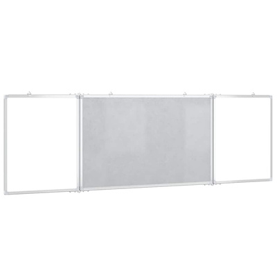 Tablica magnetyczna, składana, 160x60x1,7 cm, aluminiowa