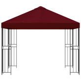 Altana 3 x 3 m bordowy Poliester i Stal 190 gsm