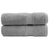 Ręczniki premium, SOLUND, 2 szt., szare, 50x100 cm, 600 g/m?