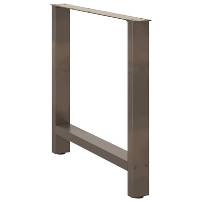 Nogi do stołu jadalnego Naturalna stal 2 szt. 70x(72-73) cm Stal