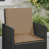 Poduszki na Siedzisko i Oparcie 2 pcs Ciemnoszary
