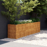 Podwyższona grządka ogrodowa 291x50x69 cm, stal Corten