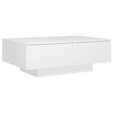 vidaXL Stolik kawowy, biały, 90x60x31 cm, materiał drewnopochodny