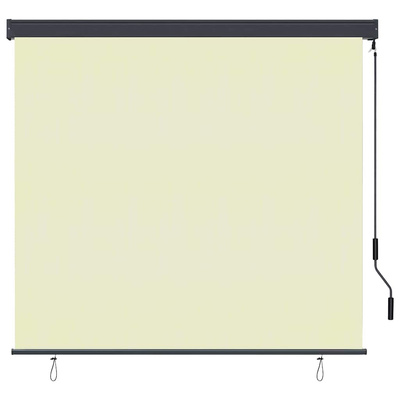 Roleta kremowy 180 x 250 cm Materiał i Aluminium