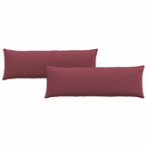 Poduszki na sofę 2 pcs Czerwone wino 120 x 40 cm tkanina