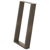Nogi do stołu jadalnego w kształcie litery U 2 szt. Naturalna stal 60x(72-73) cm Stal