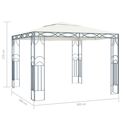 vidaXL Altana, 300 x 300 cm, kremowa