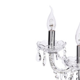 Cristallo lampa wisząca chromowy 8x40W E14 transparentny 38-30337