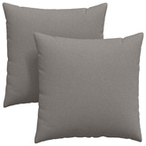 Poduszki na sofę 2 pcs Ciemnoszary 80 x 80 cm tkanina