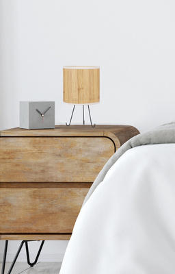 Lampa stołowa druciane nóżki sosna Adora 41-03300