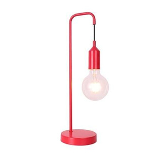 Lampka nocna Laren Ledea czerwona metalowa lampka stołowa industrialna