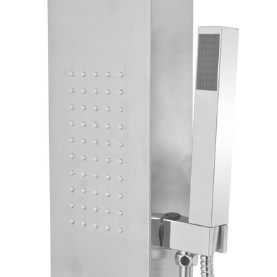 vidaXL Panel prysznicowy ze stali nierdzewnej, kwadratowy