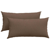 Poduszki na sofę 2 pcs Brązowy 80 x 40 cm tkanina
