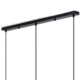 Lampa wisząca 3xGu10 czarna 65cm Abruzzo Stella