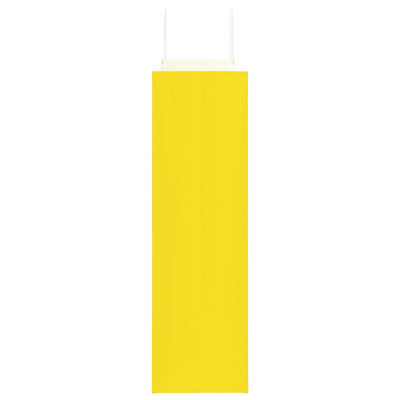 Torby papierowe 250 szt. z uchwytami żółte 54x15x49 cm