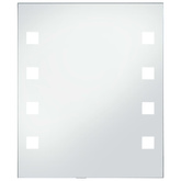 vidaXL Ścienne lustro łazienkowe z LED, 50 x 60 cm