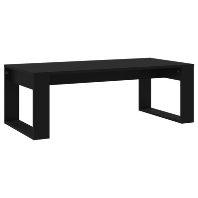 Stolik kawowy, czarny 102x50x35 cm, materiał drewnopochodny