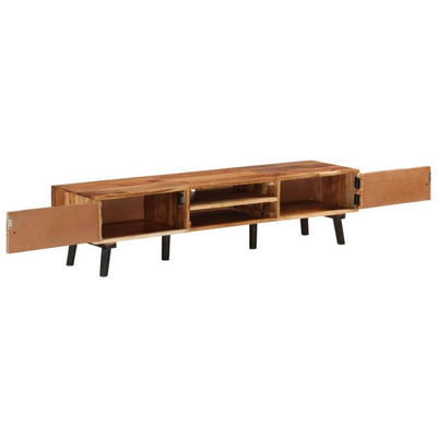 vidaXL Szafka pod TV, 145x35x35 cm, lite drewno akacjowe