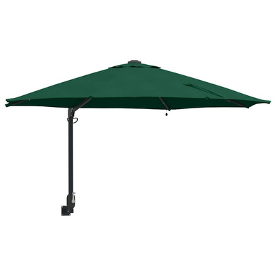 Parasolka ogrodowa Zielony 248 x 248 x 148 cm Poliester i Stal