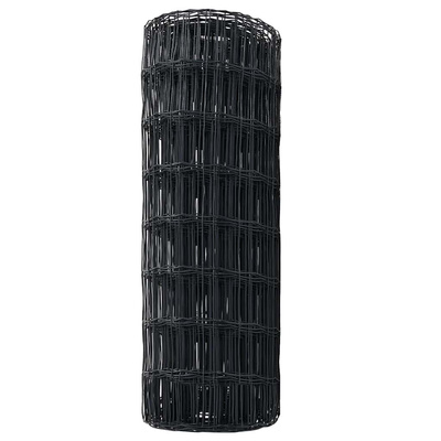 Ogrodzenie Euro 0,4 x 25 m Żelazo pokryte PVC Szary