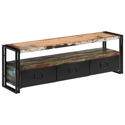 vidaXL Szafka pod TV z drewna odzyskanego, 120 x 30 x 40 cm