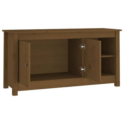 vidaXL Szafka pod TV, miodowy brąz, 103x36,5x52 cm, drewno sosnowe