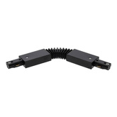 Łącznik elastyczny do szyny, giętki MEVA PRO Flex Connector-A Black, czarny EDO777529 EDO Solutions