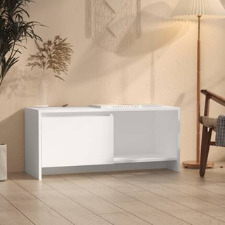 vidaXL Szafka pod TV, biała, 90x35x40 cm, materiał drewnopochodny