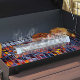 Grill beczkowy na kółkach z półkami 3 szt. 115 x 85 x 95 cm