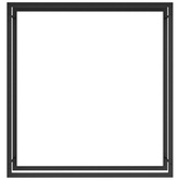 Stojak na drewno, matowy czarny, 110x28x116 cm, stalowy