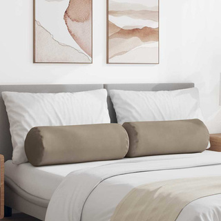 Poduszki Wałkowe 2 pcs Ciemnoszary ? 25 x 70 cm