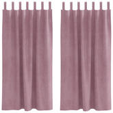 Zasłony zaciemniające 2 pcs Ciemny Róż 140 x 175 cm Aksamit