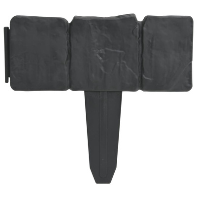 Obrzeże trawnikowe, 41 szt., tworzywo sztuczne, 10 m