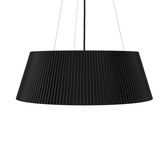 umbria lampa wisząca czarno drewniana led klosz biały 31-24183